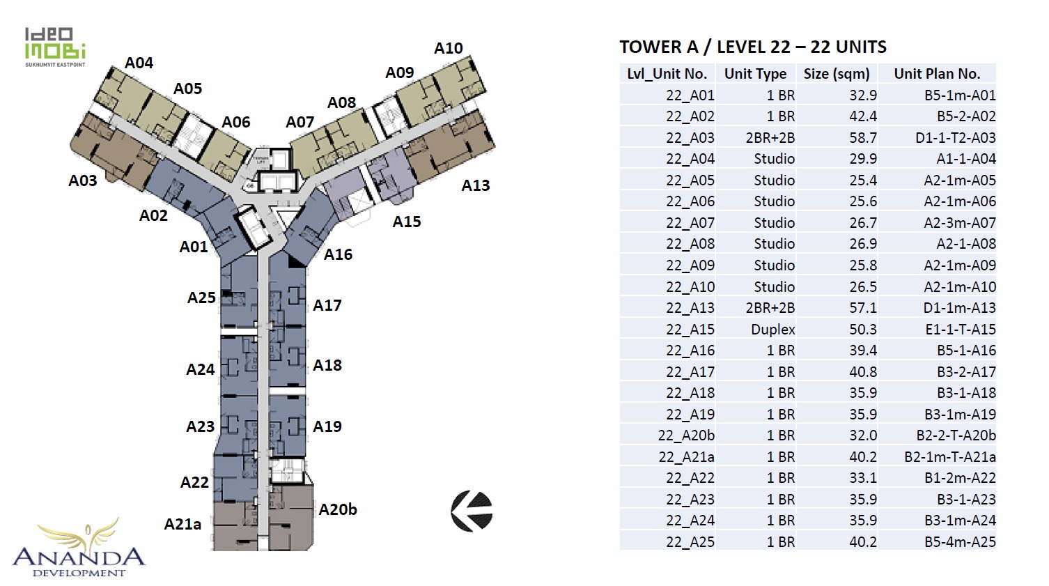 IdeoMobiSukhumvitEastpointtowerAlevel22floorplan iDEAL Property